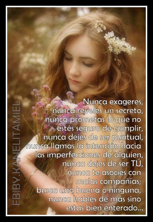 nunca dejes de ser TÚ....